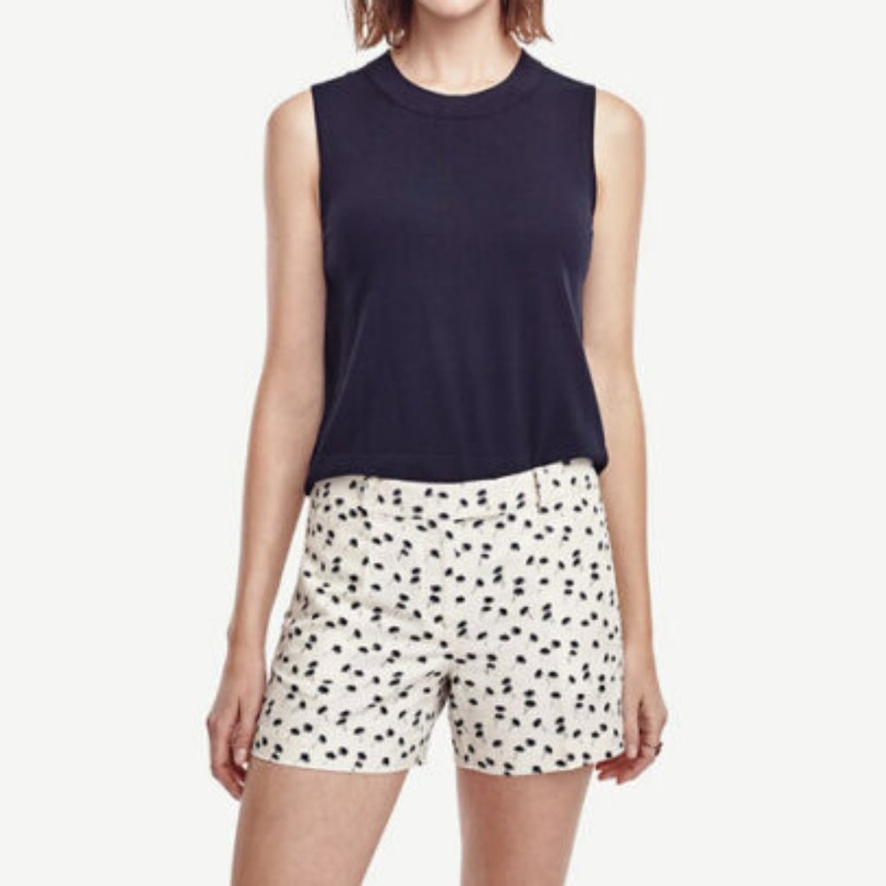 Ann Taylor Palm Tree City Walking Resort Shorts NW